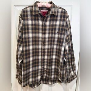 Caribou Creek long-sleeve flannel shirt. Size Large-Tall